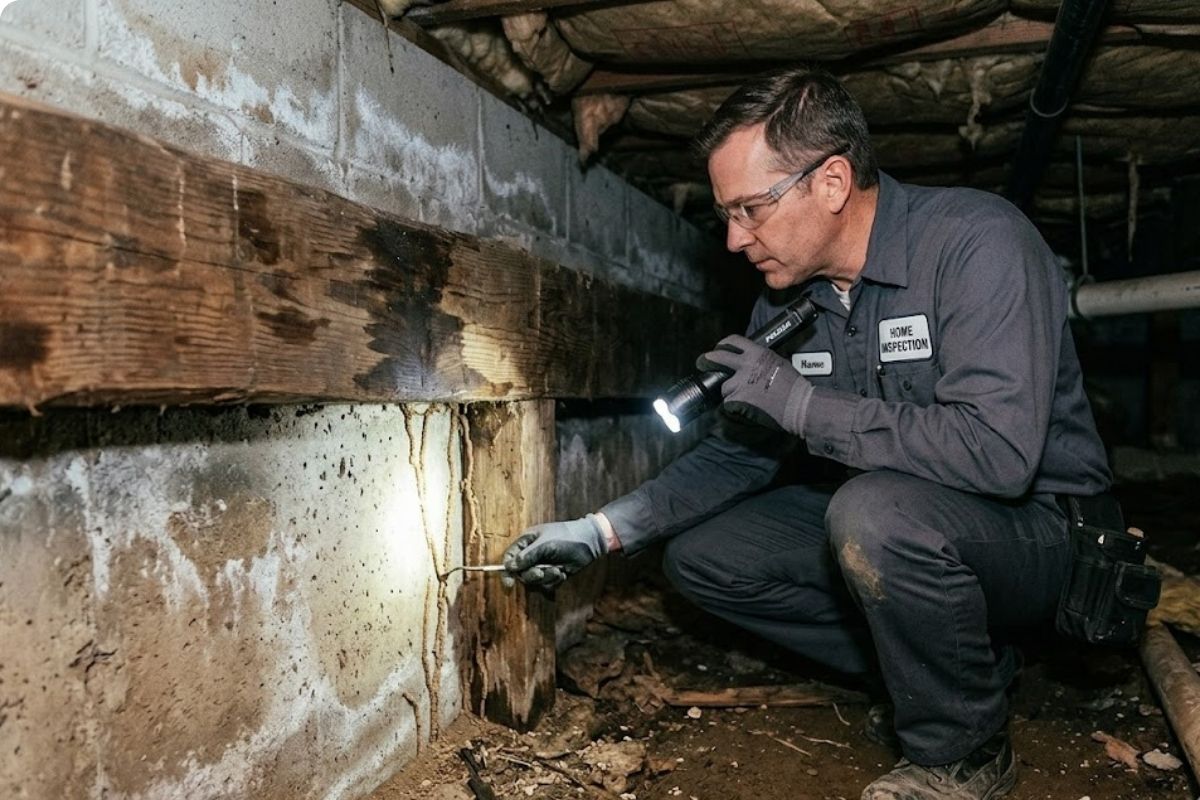 Termite inspection and control at a Brownsville, TX home